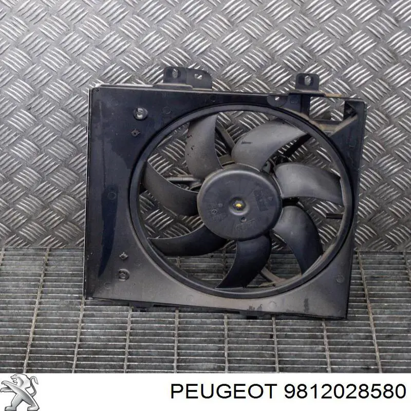 Peugeot/Citroen дифузор радіатора охолодження, в зборі з двигуном і крильчаткою