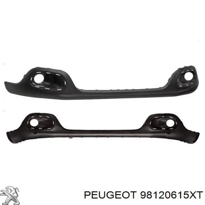 Бампер передній, нижня частина Peugeot/Citroen 98120615XT ціна, від 57.52 USD
