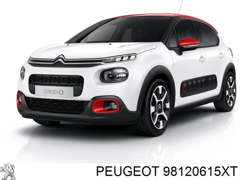 98120615XT Peugeot/Citroen Бампер передній, нижня частина