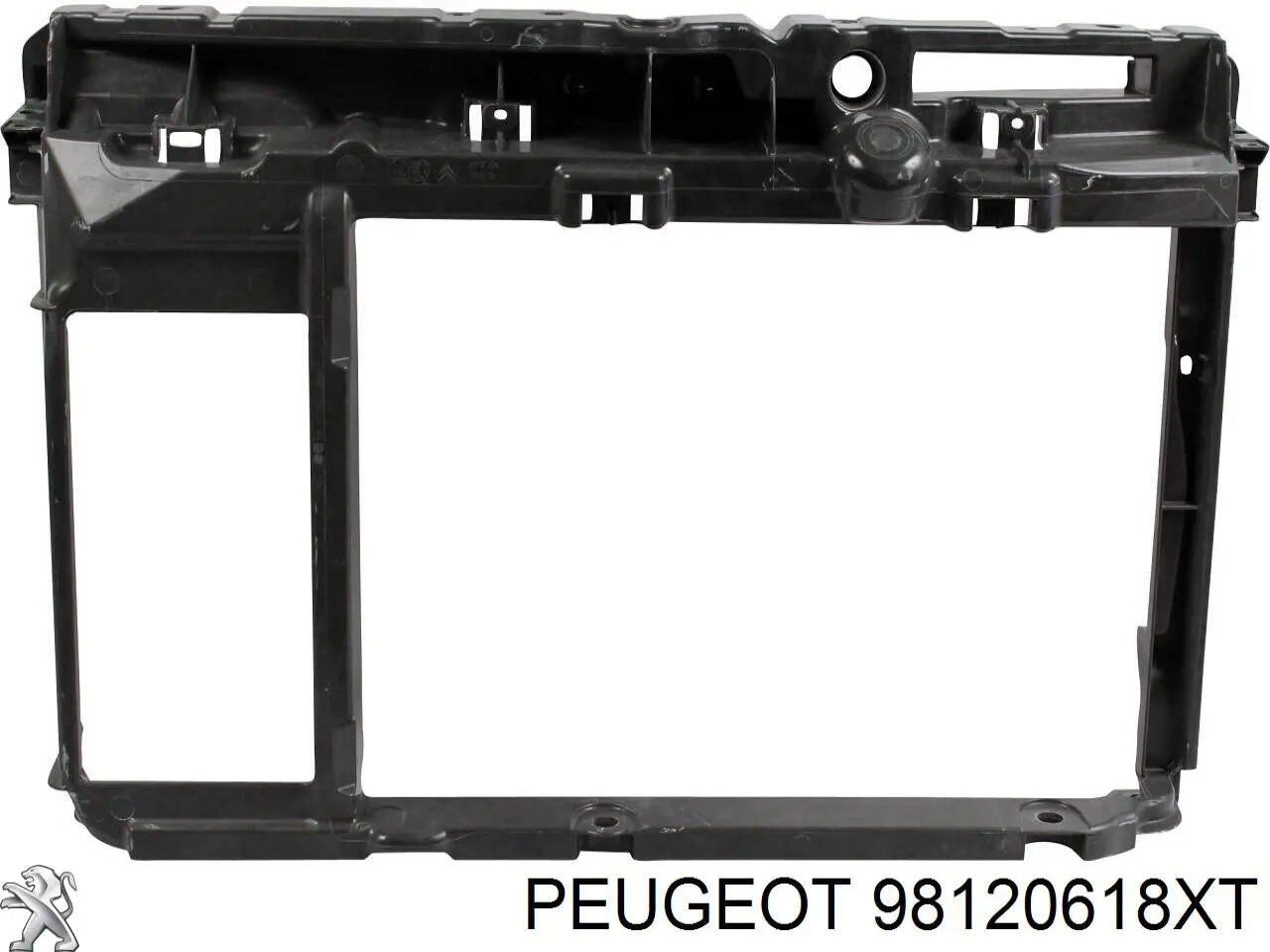 Решітка переднього бампера, центральна 98120618XT Peugeot/Citroen