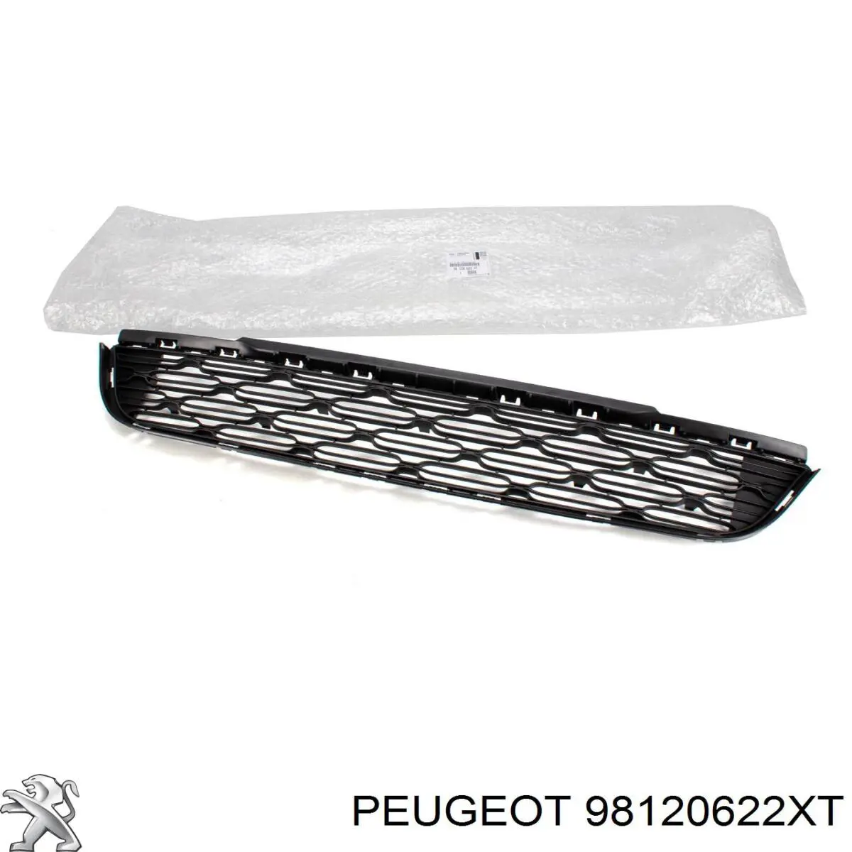 98120622XT Peugeot/Citroen Решітка переднього бампера, центральна