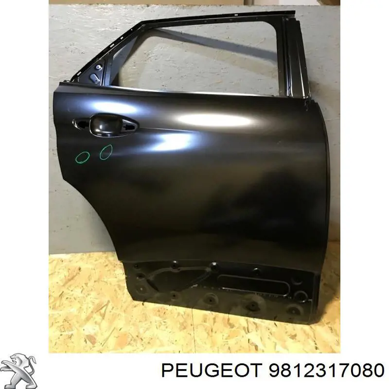 Двері задні, праві Peugeot/Citroen 9812317080 ціна, від 481.43 USD