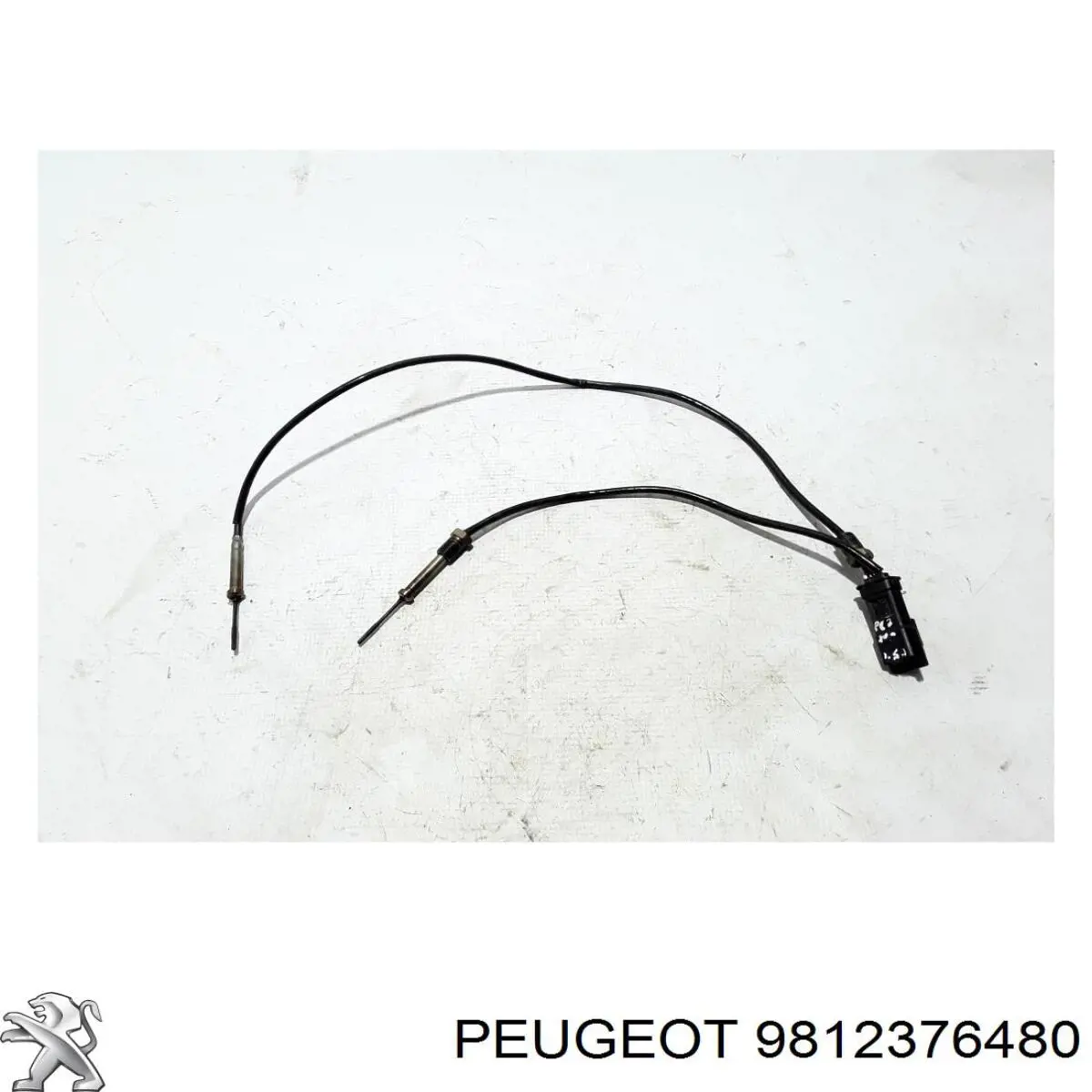 9812376480 Peugeot/Citroen Датчик температури відпрацьованих газів (ВГ), перед фільтром сажі