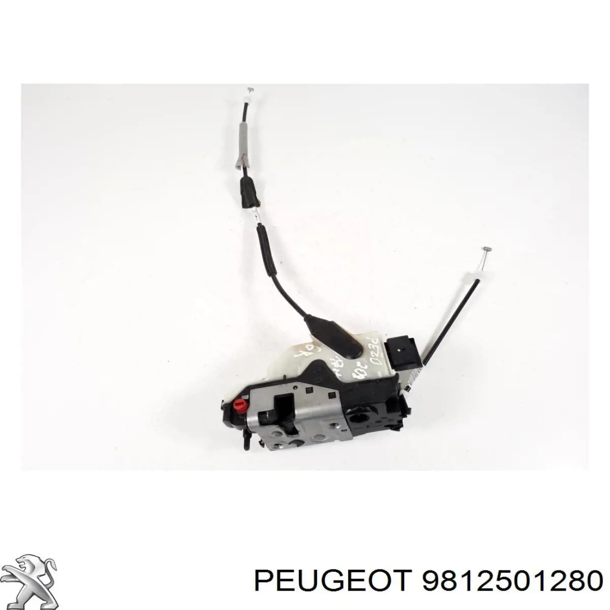 9812501280 Peugeot/Citroen Замок задніх дверей, лівих