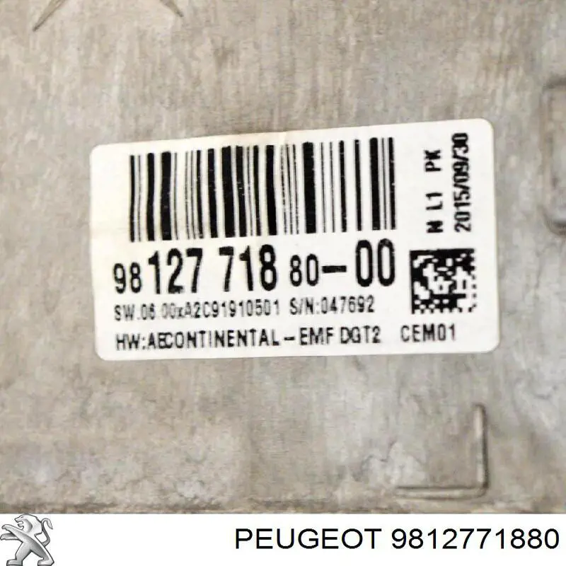  Peugeot/Citroen 9812771880 ціна, від 95.02 USD