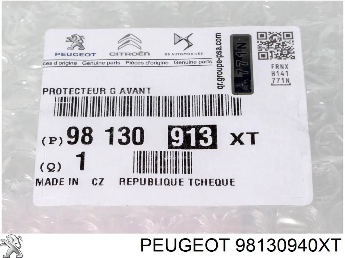 98130940XT Peugeot/Citroen Молдинг задніх правих дверей
