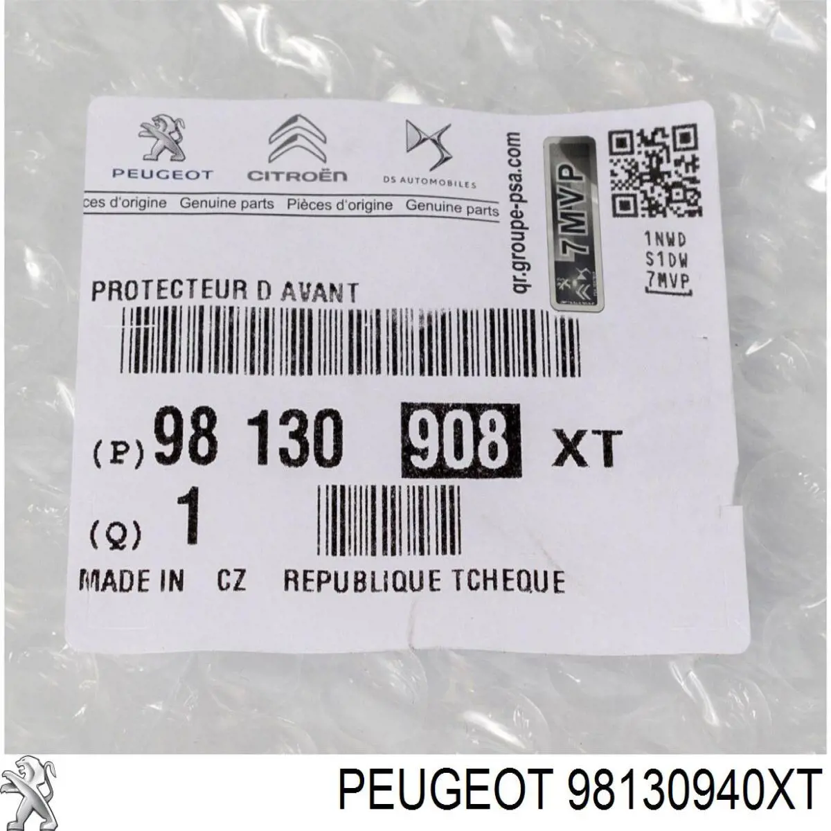 98130940XT Peugeot/Citroen Молдинг задніх правих дверей