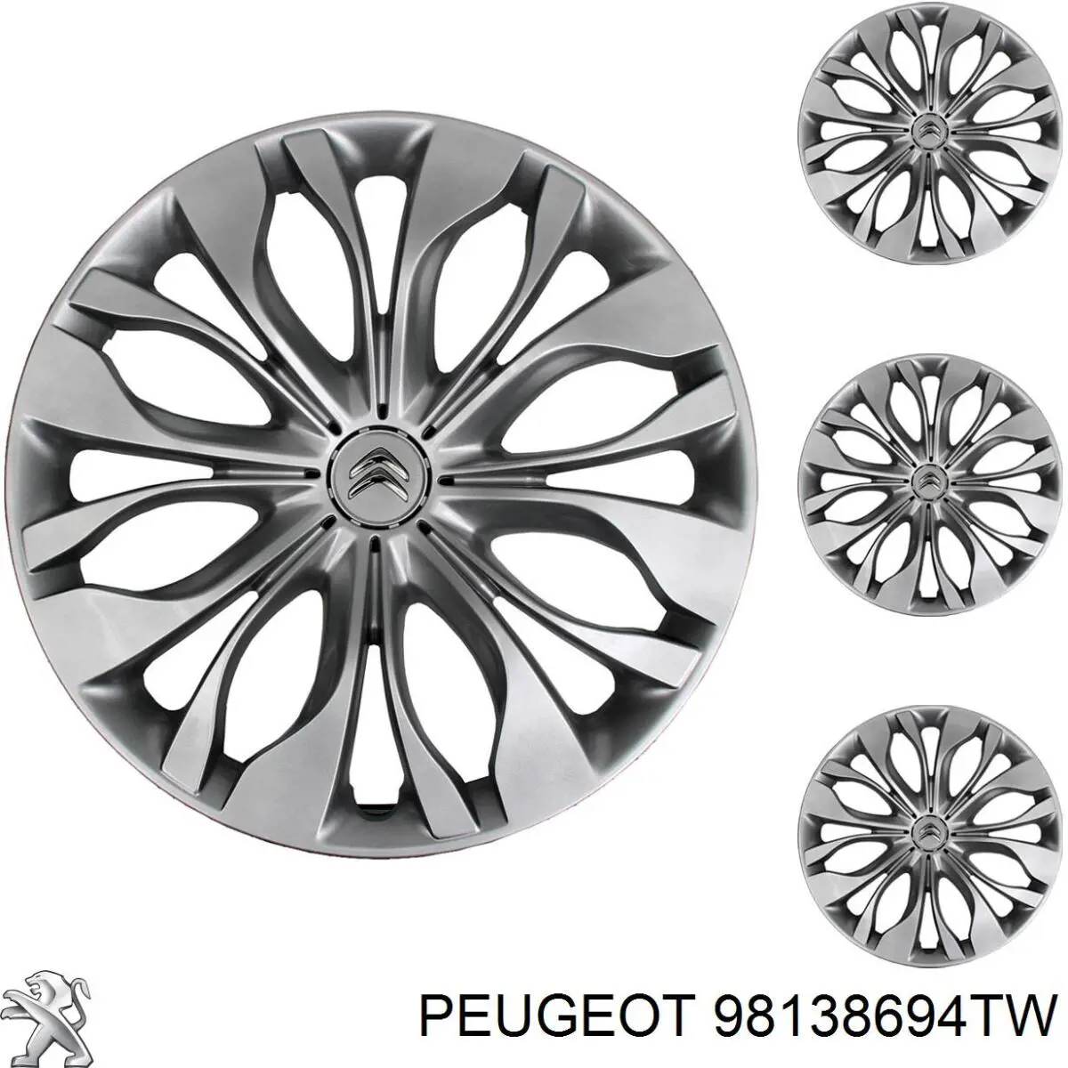 Ковпаки на диски Peugeot/Citroen 98138694TW ціна, від 34.97 USD