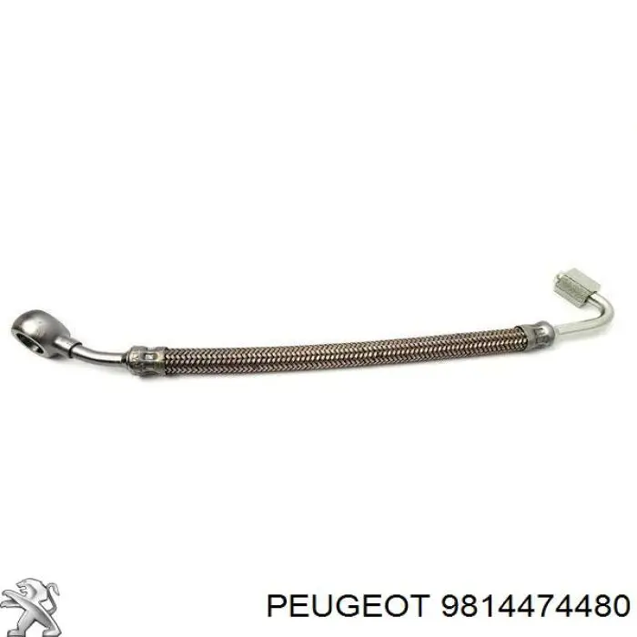9814474480 Peugeot/Citroen Трубка/шланг відводу масла від турбіни