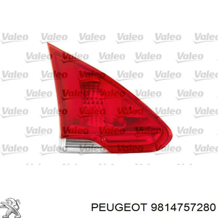 Купити 9814757280 Peugeot/Citroen Ліхтар задній внутрішній правий