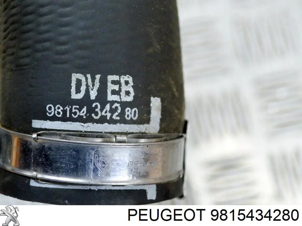 Шланг/патрубок интеркуллера 9815434280 Peugeot/Citroen