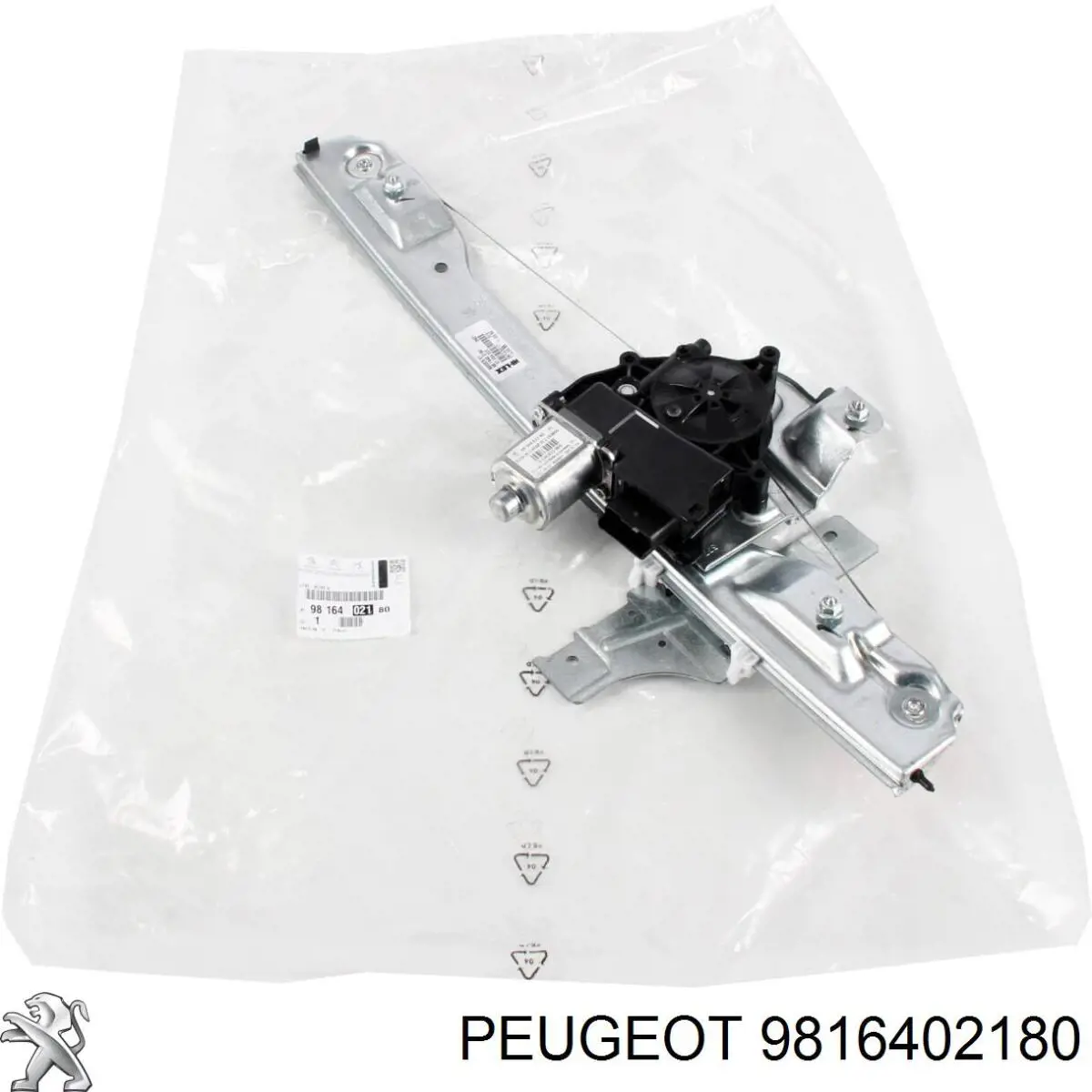 Купити 9816402180 Peugeot/Citroen Механізм стеклопідйомника водійських дверей