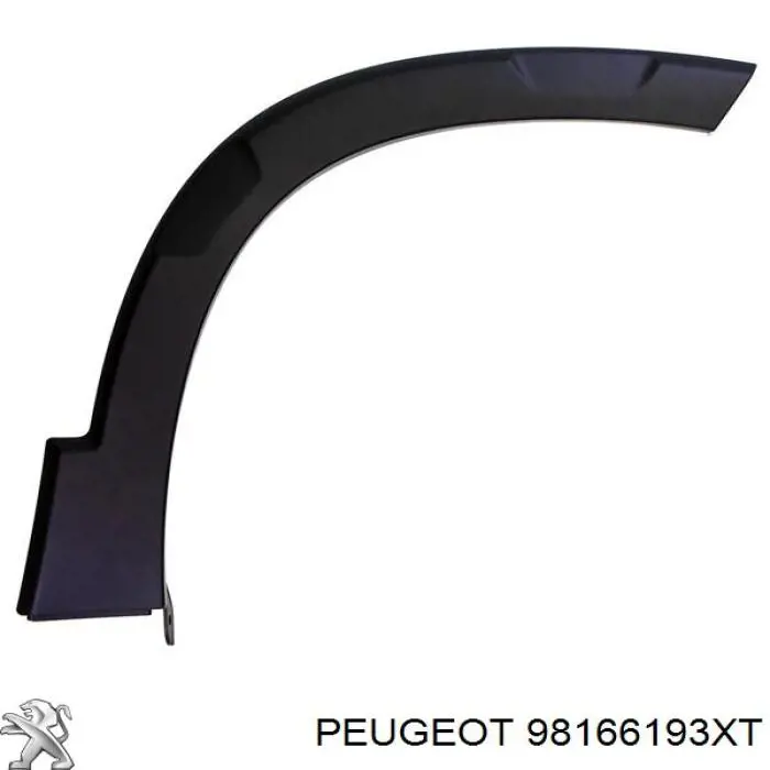 98166193XT Peugeot/Citroen Молдинг арки крила переднього, правий