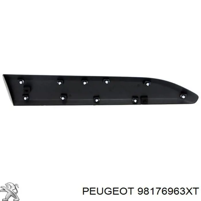 98176963XT Peugeot/Citroen Молдинг передніх лівих дверей, нижній