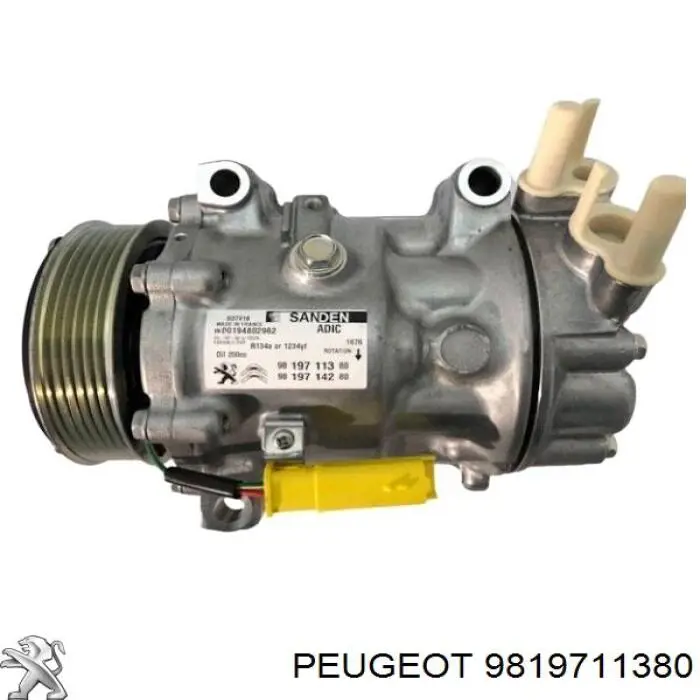 9806706780 Peugeot/Citroen компресор кондиціонера