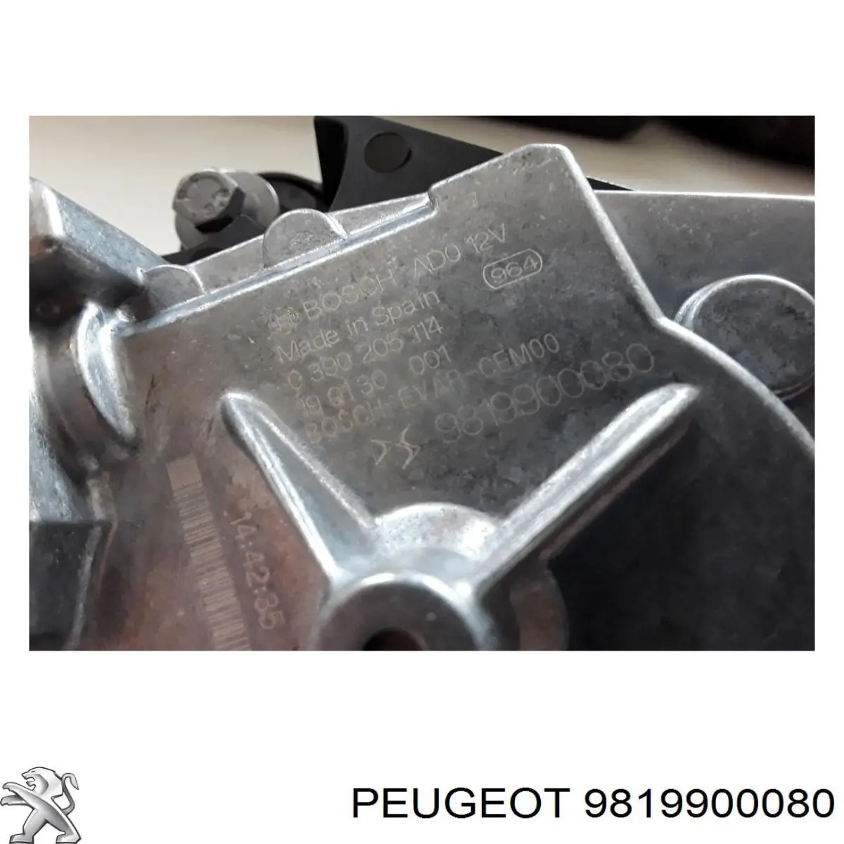 9819900080 Peugeot/Citroen Моторчик заднього двірника