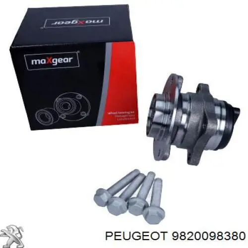 Маточини задніх коліс Peugeot/Citroen 9820098380 ціна, від 101.33 USD
