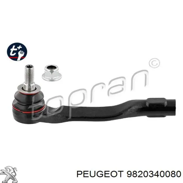 9820340080 Peugeot/Citroen Накінечник поперечної рульової тяги