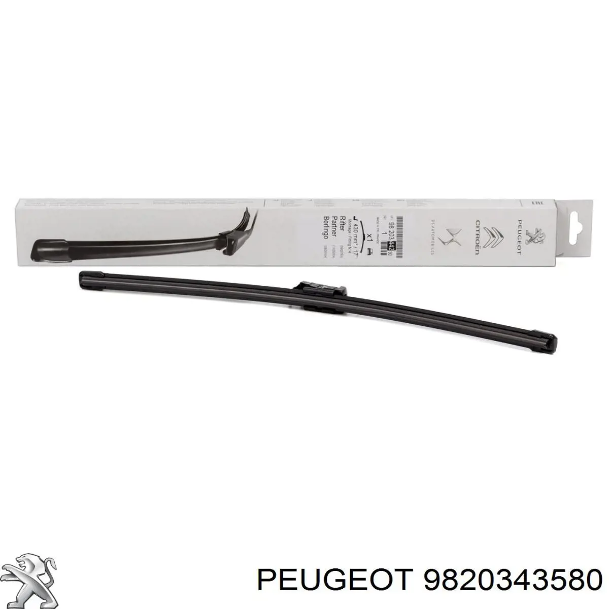 Щітка-двірник лобового скла, водійська Peugeot/Citroen 9833976580 ціна, від 19.33 USD