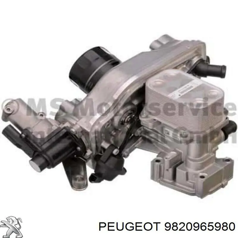 Радіатор системи EGR рециркуляції вихлопних газів 9820965980 Peugeot/Citroen