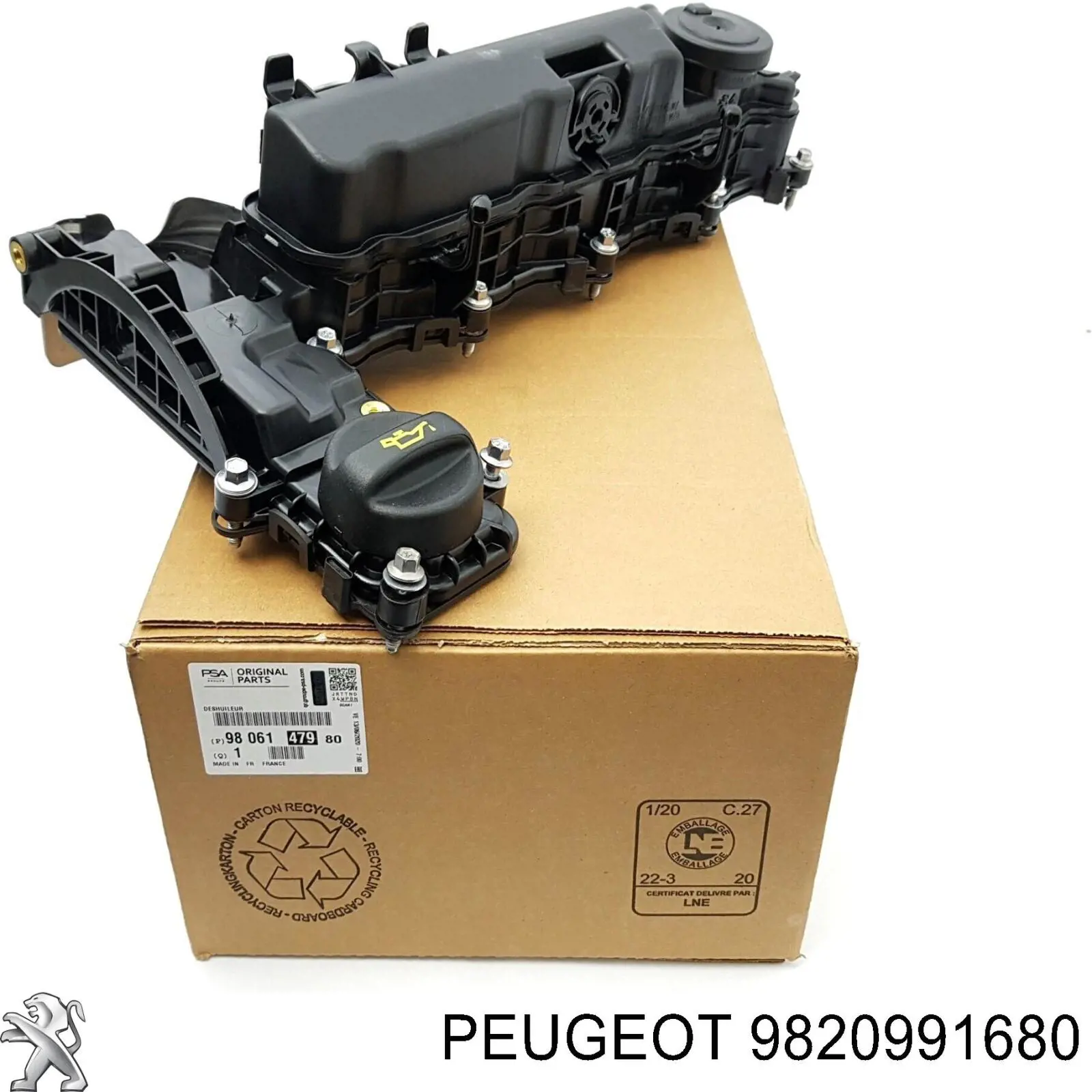 9820991680 Peugeot/Citroen Кришка двигуна