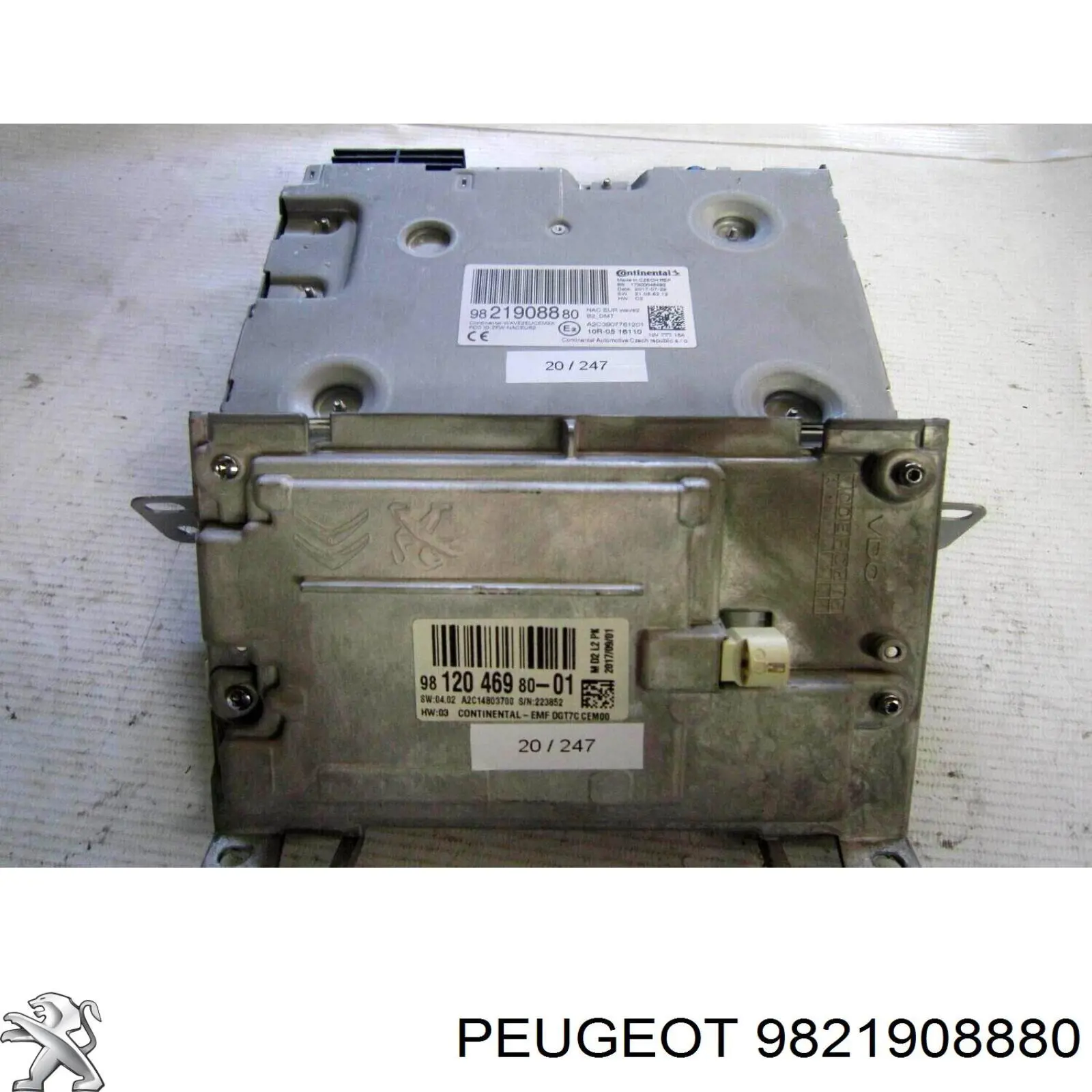  Peugeot/Citroen 9821908880 ціна, від 89.87 USD