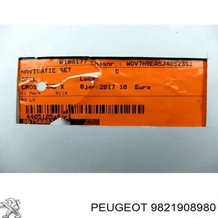 9821908980 Peugeot/Citroen 