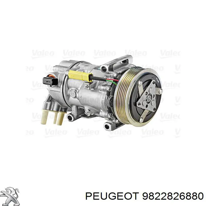 Компресор кондиціонера 9822826880 Peugeot/Citroen