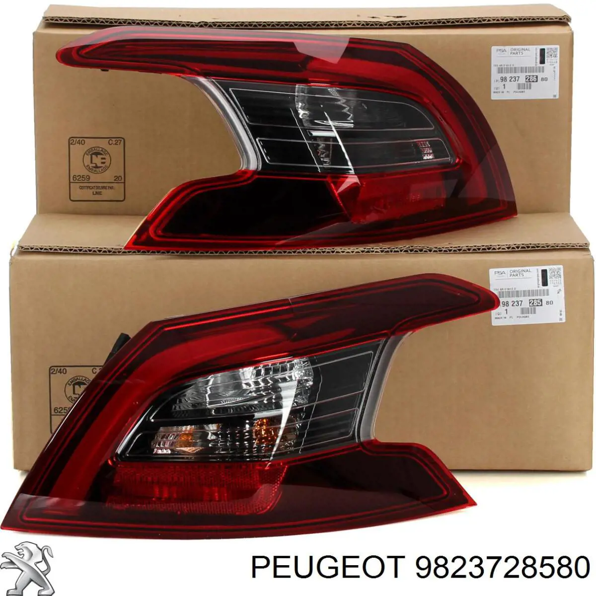 Ліхтар задній правий, зовнішній Peugeot/Citroen 9823728580 ціна, від 76.01 USD