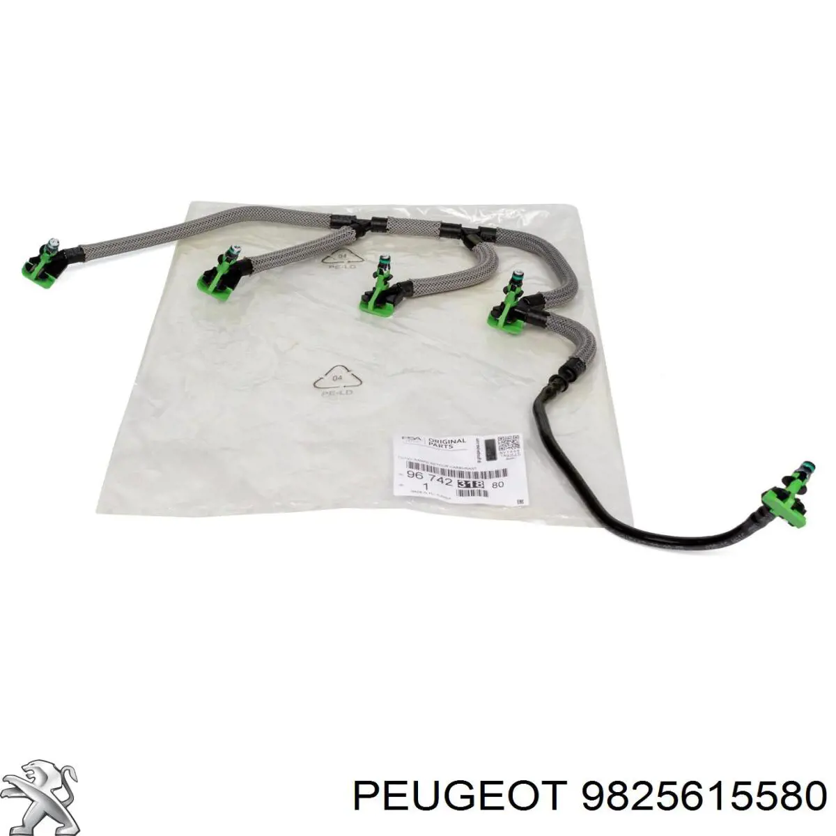 Трубка паливна форсунки 4-го циліндру Peugeot/Citroen 9825615580 ціна, від 9.24 USD