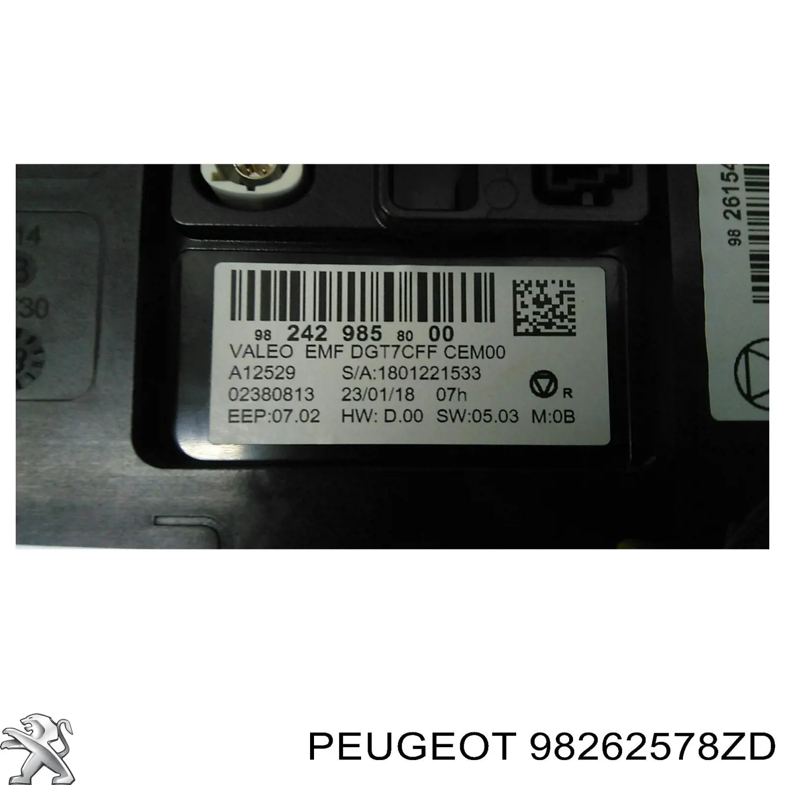 Перемикач підрульовий, лівий 98094484ZD Peugeot/Citroen