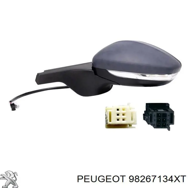 98267134XT Peugeot/Citroen Дзеркало заднього виду, ліве
