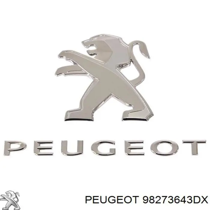 98273643DX Peugeot/Citroen Емблема кришки багажника, фірмовий значок