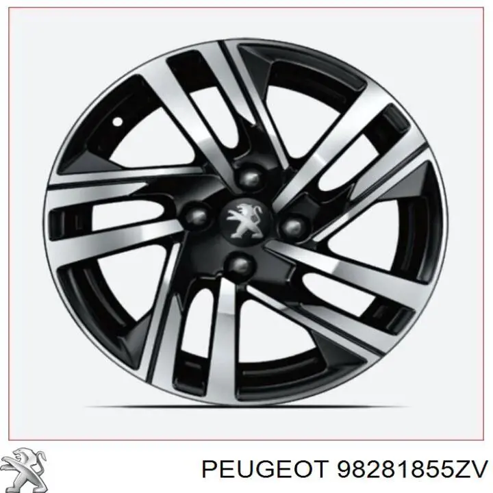 98281855ZV Peugeot/Citroen Диски литі (легкосплавні, титанові)