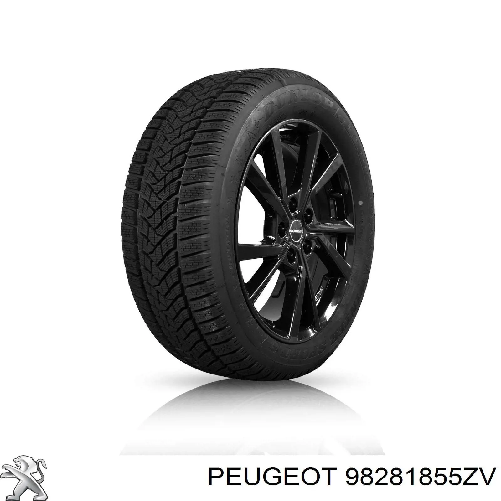 Диски колісні литі (легкосплавні, титанові) 98281855ZV Peugeot/Citroen