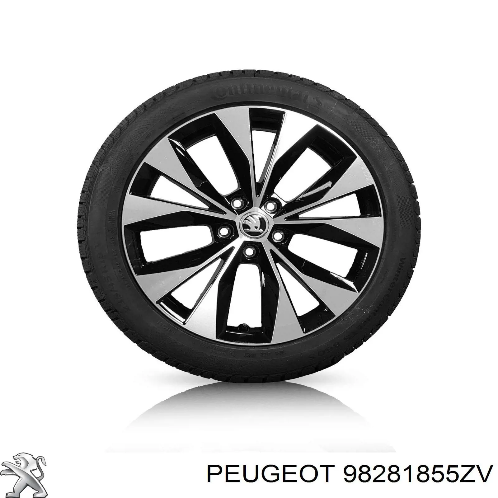 Диски колісні литі (легкосплавні, титанові) Peugeot/Citroen 98281855ZV