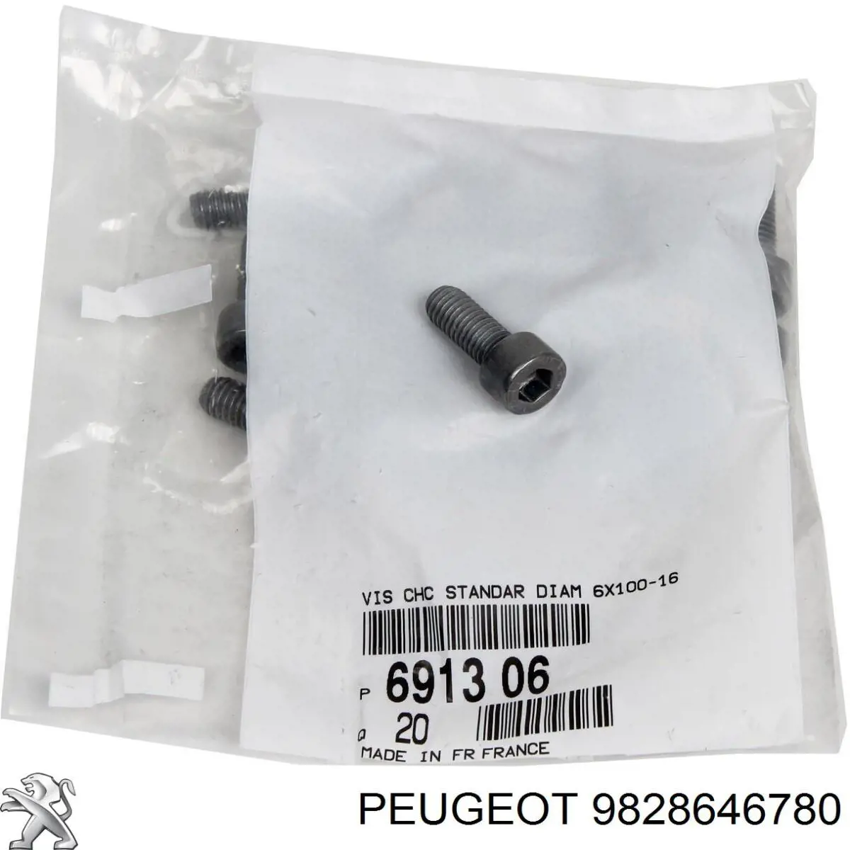 Купити 9828646780 Peugeot/Citroen Болт/гайка кріплення