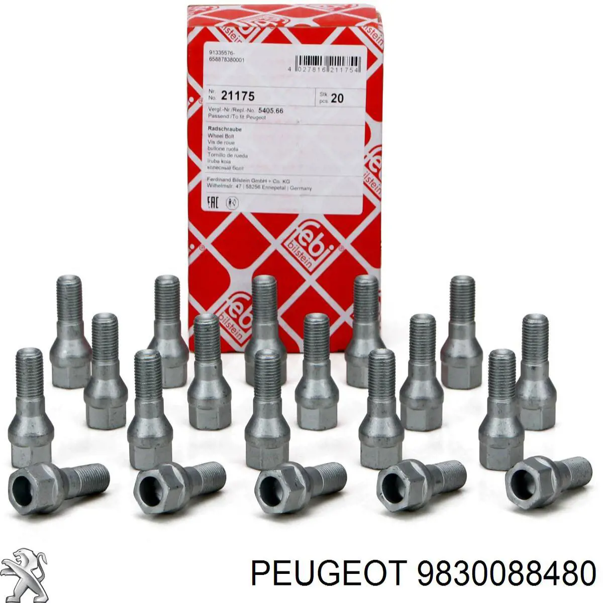 Купити 9830088480 Peugeot/Citroen Колісний болт