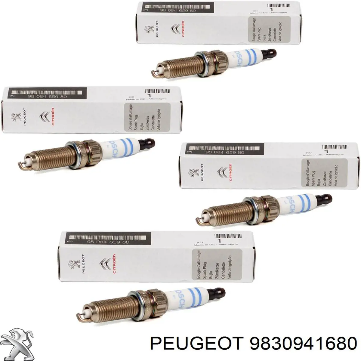 Свічки запалювання 9830941680 Peugeot/Citroen