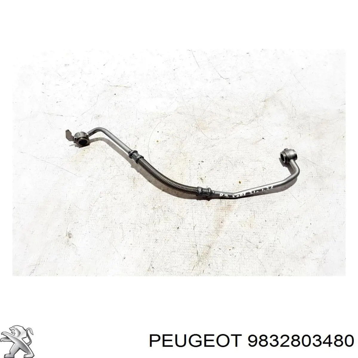 9832803480 Peugeot/Citroen Трубка/шланг подачі масла до турбіни