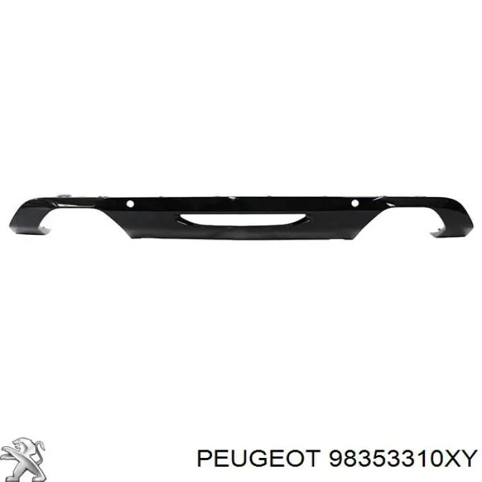 98353310XY Peugeot/Citroen Спідниця заднього бампера