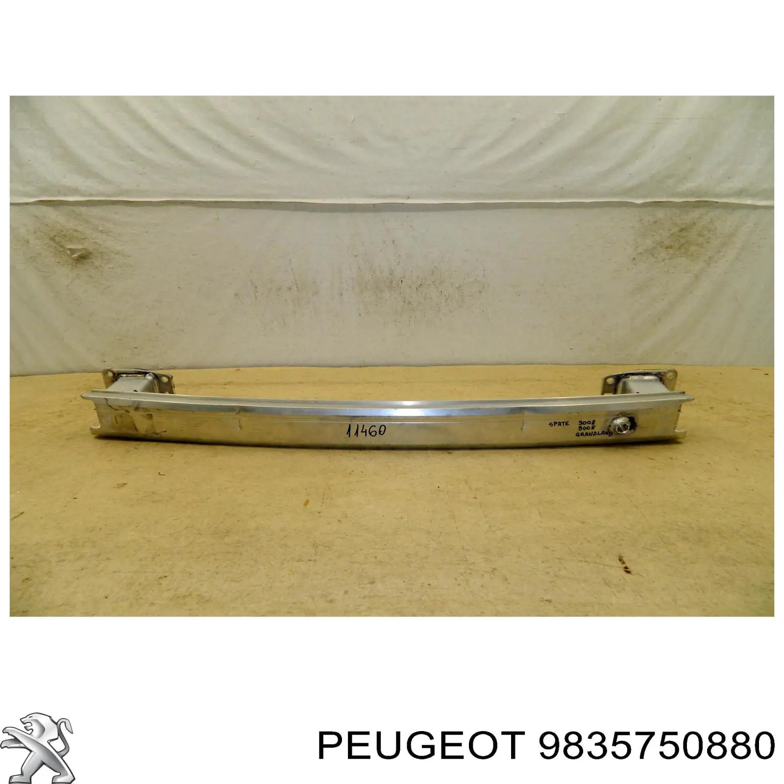 9835750880 Peugeot/Citroen Шина бампера заднього