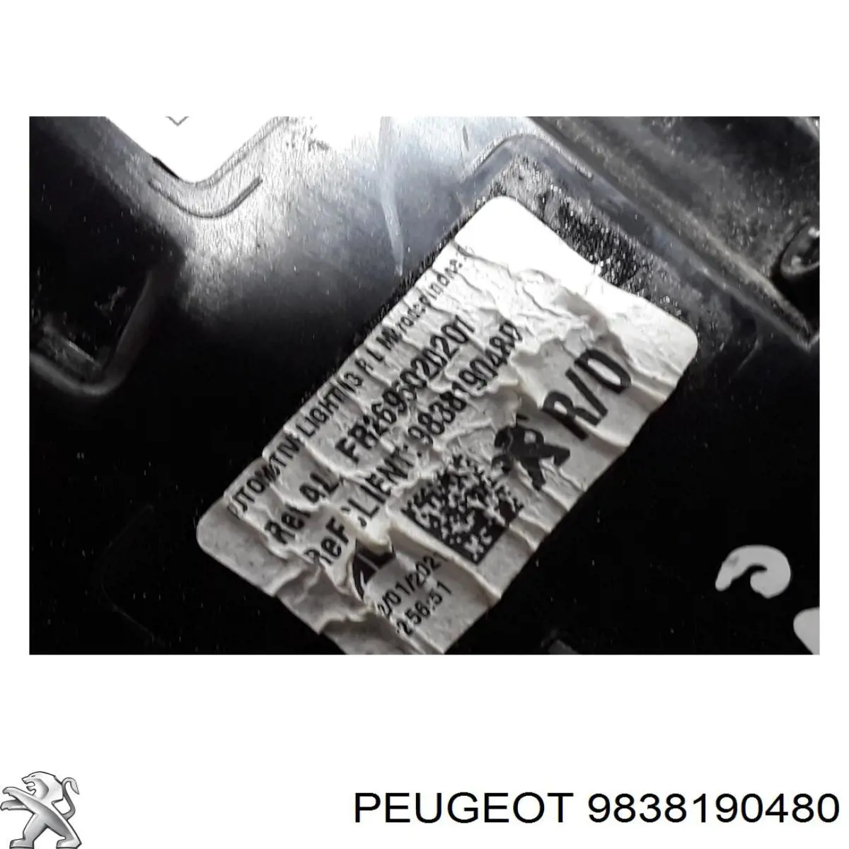 Ліхтар задній правий, зовнішній Peugeot/Citroen 9838190480 ціна, від 235.85 USD