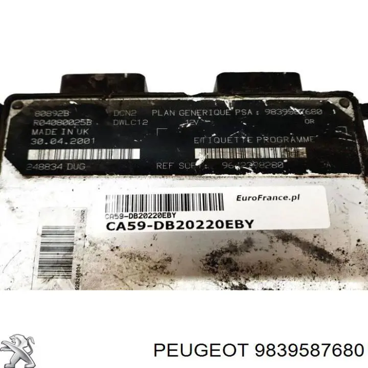 9839587680 Peugeot/Citroen 