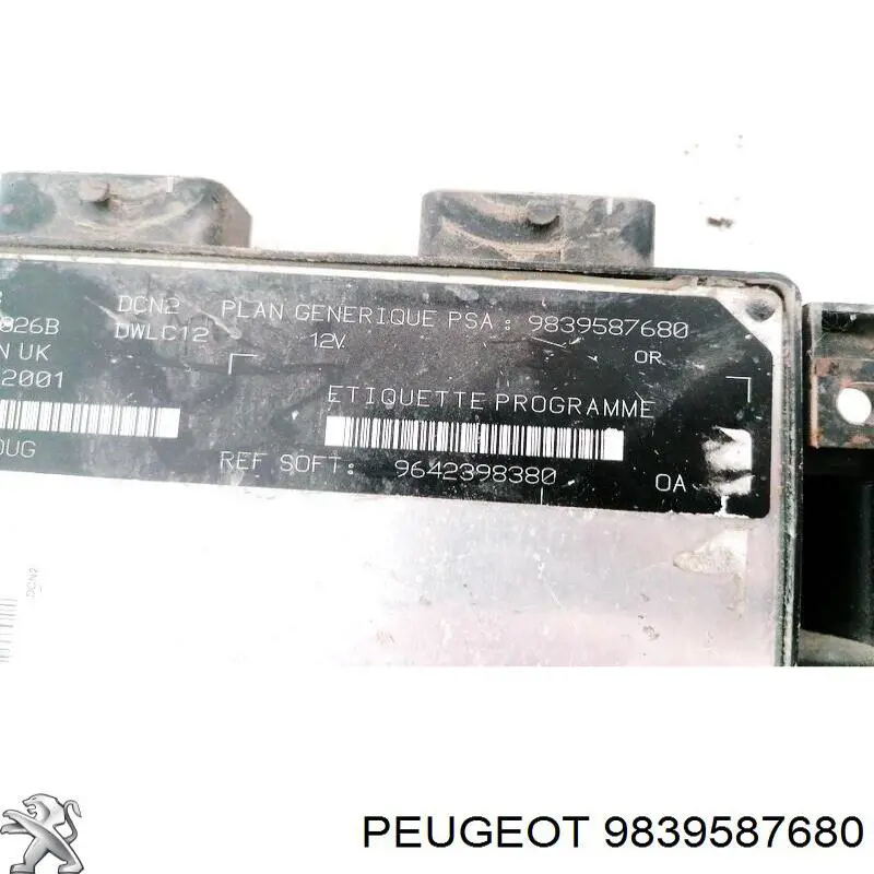  Peugeot/Citroen 9839587680 ціна, від 19.75 USD