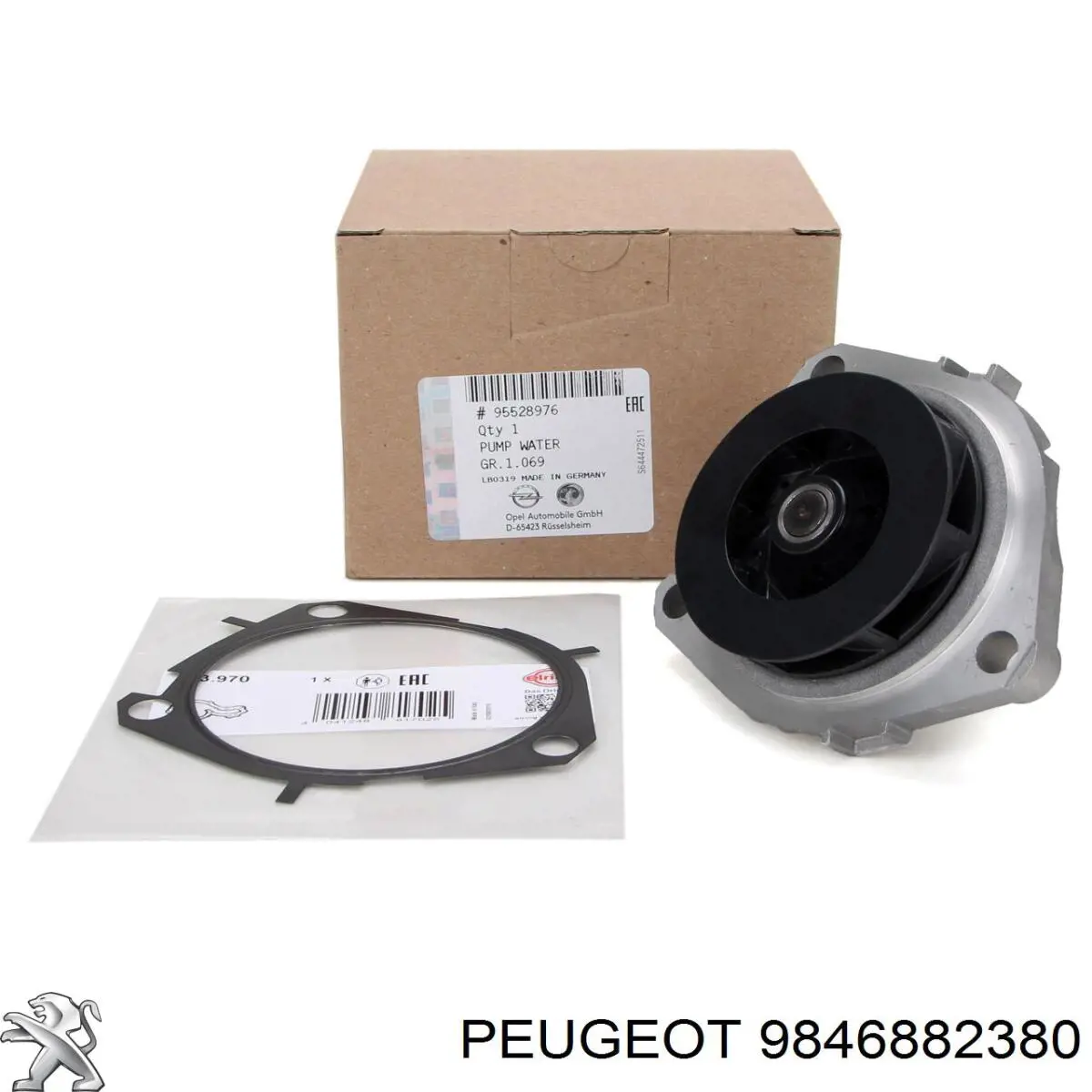 Купити 9846882380 Peugeot/Citroen Насос охолоджуючої рідини