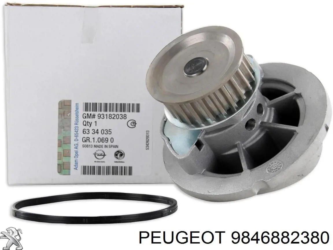 Помпа охолодження Peugeot/Citroen 9846882380 ціна, від 56.14 USD