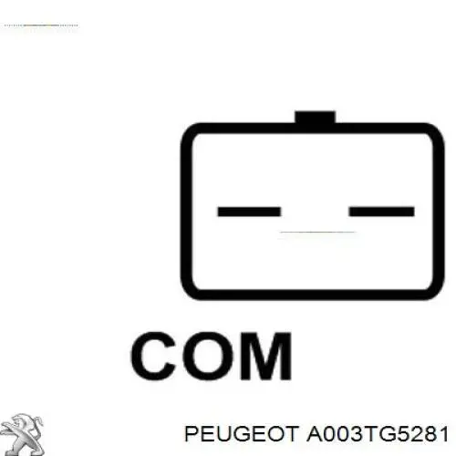 A003TG5281 Peugeot/Citroen Авто генератор
