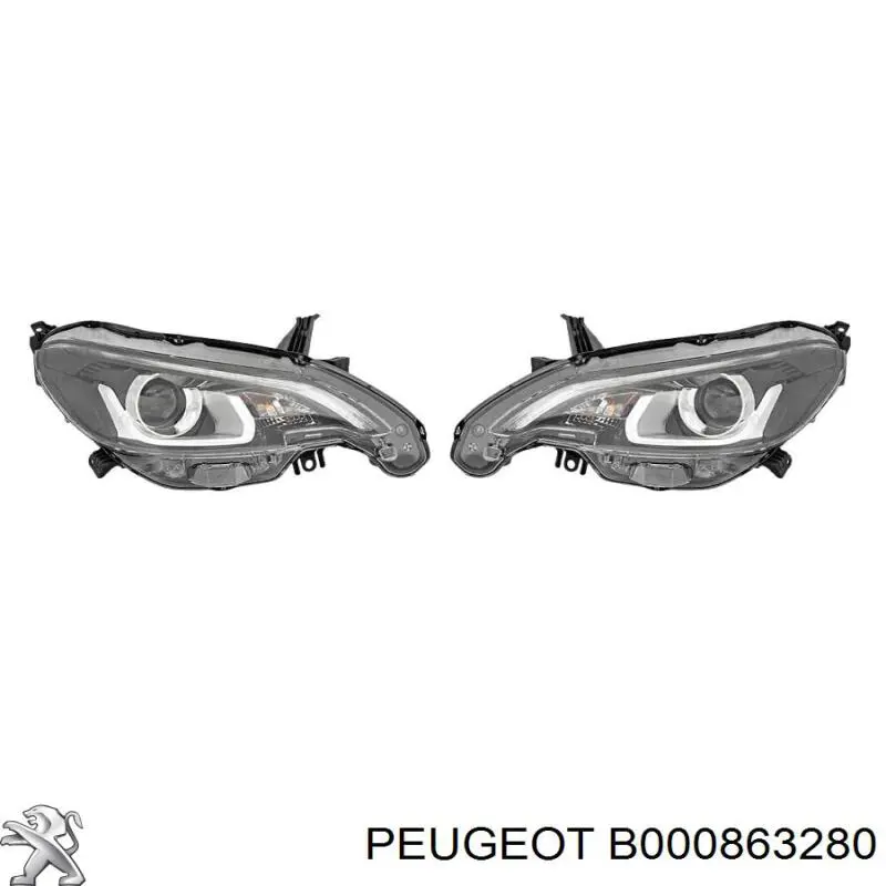 Купити B000863280 Peugeot/Citroen Права блок фара