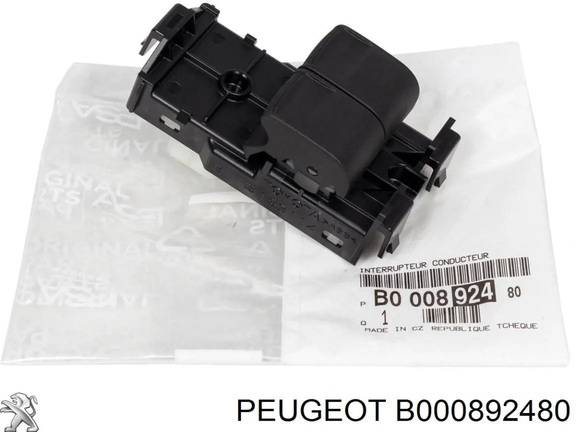 B000892480 Peugeot/Citroen Кнопки переднього лівого склопід'ємника